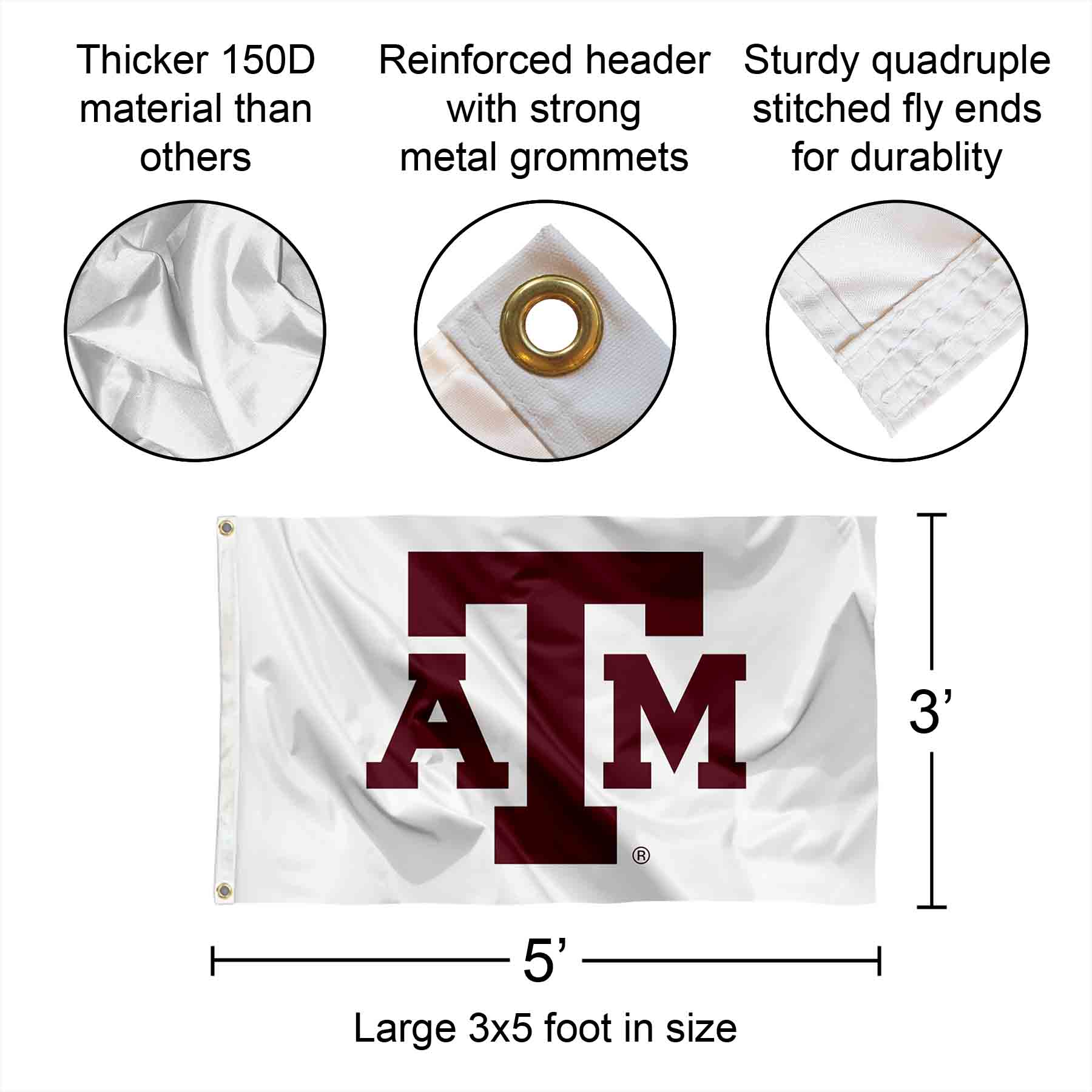 Texas A/&M Aggies White Flag