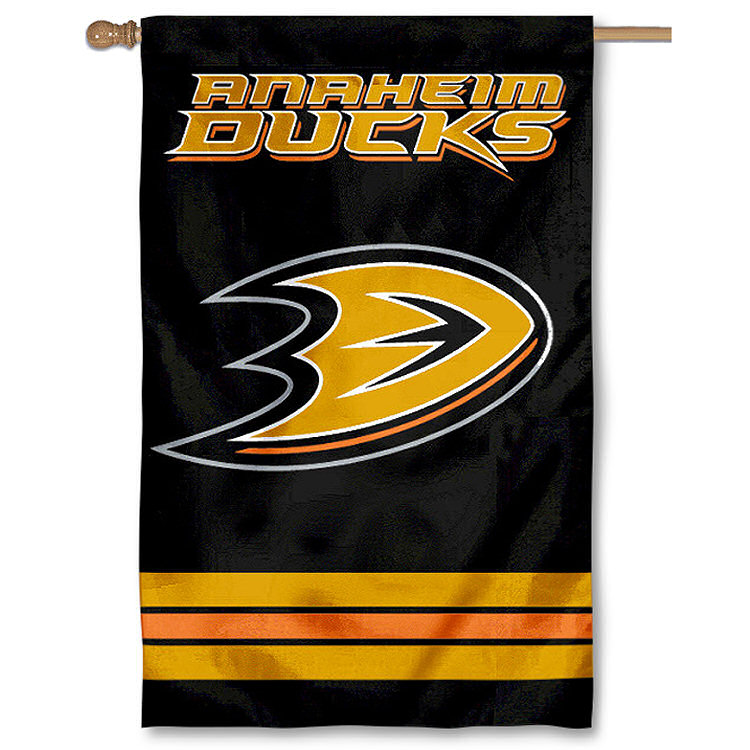 Anaheim Ducks Two Sided Embroidered Nylon House Flag