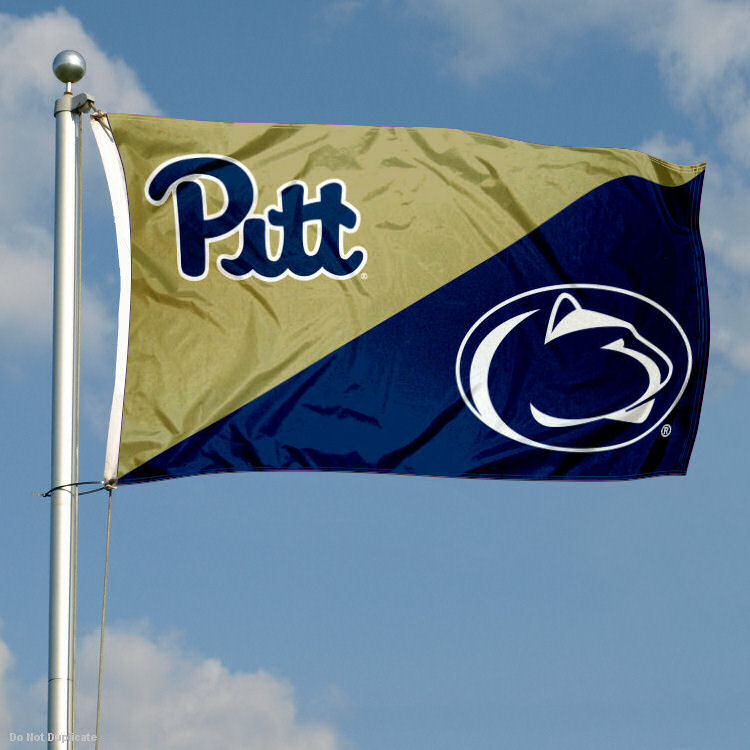 Pitt vs Penn State State House Divided 3x5 Flag and Banner