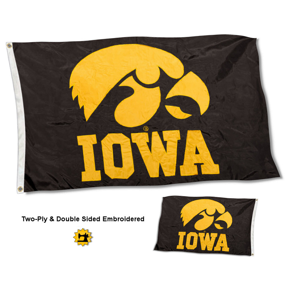 Iowa Hawkeyes Banner Flag University Double Sided 