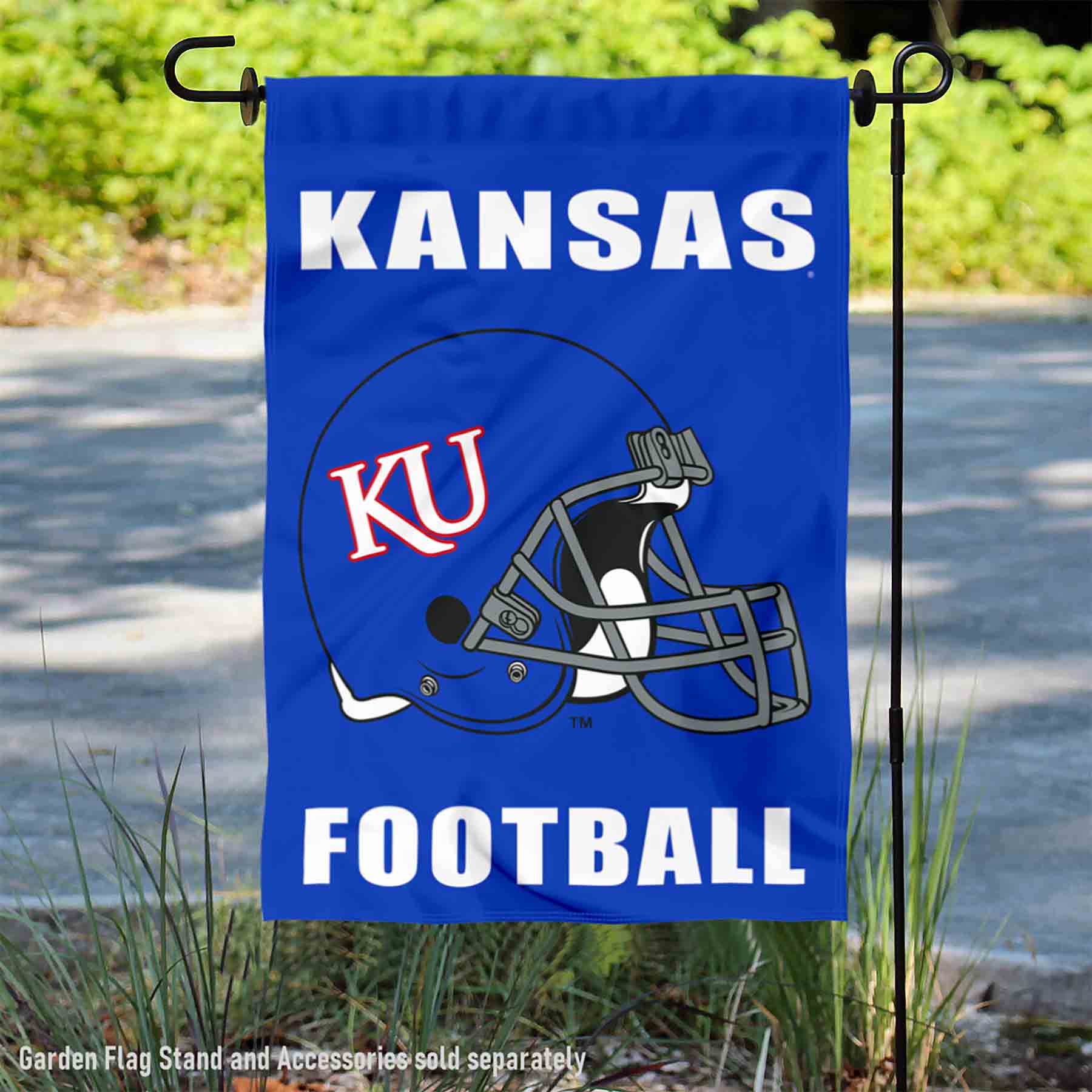 Kansas KU Jayhawks Football Helmet Garden Yard Banner