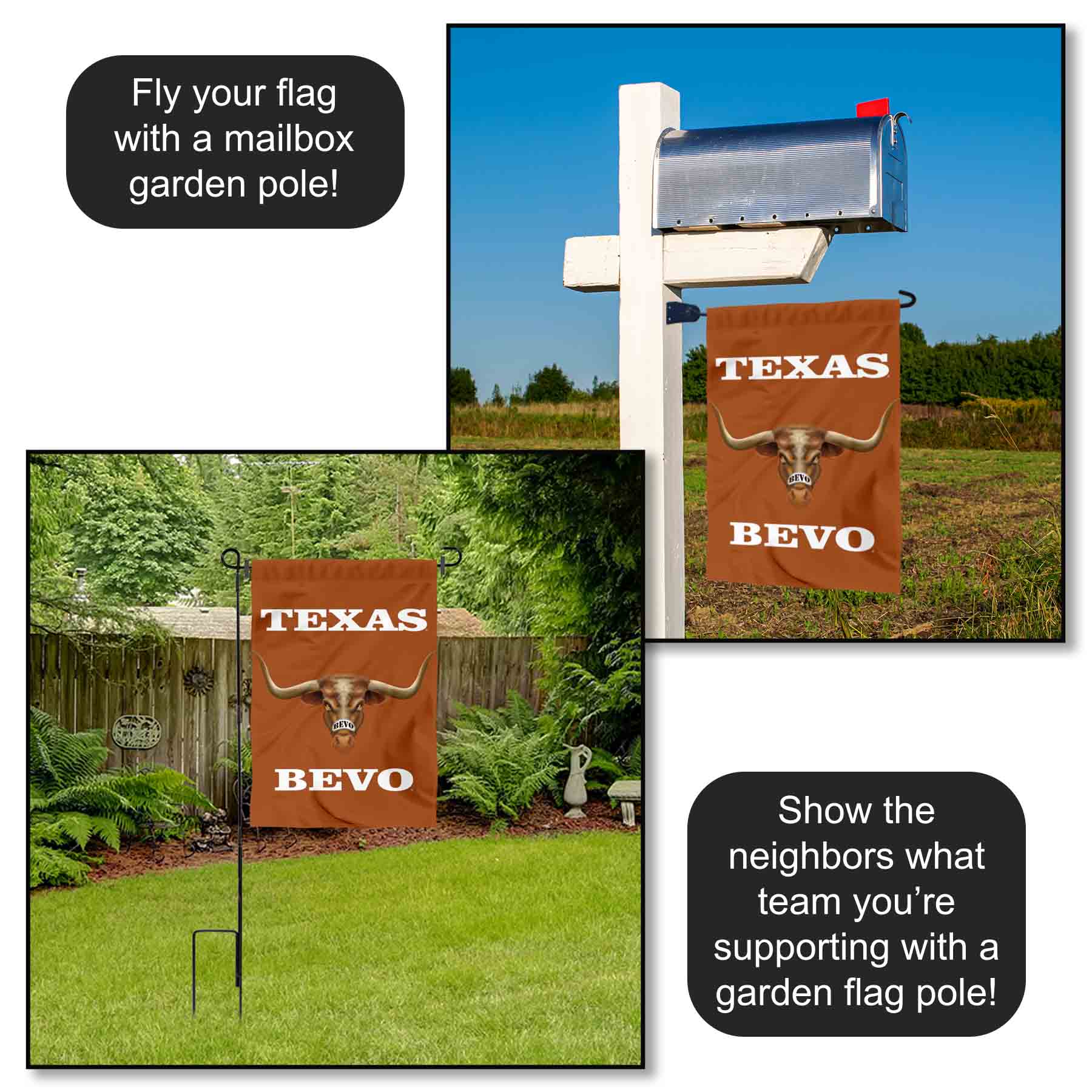 Fan Shop Outdoor Flags Texas Longhorns Football Garden Window Flag