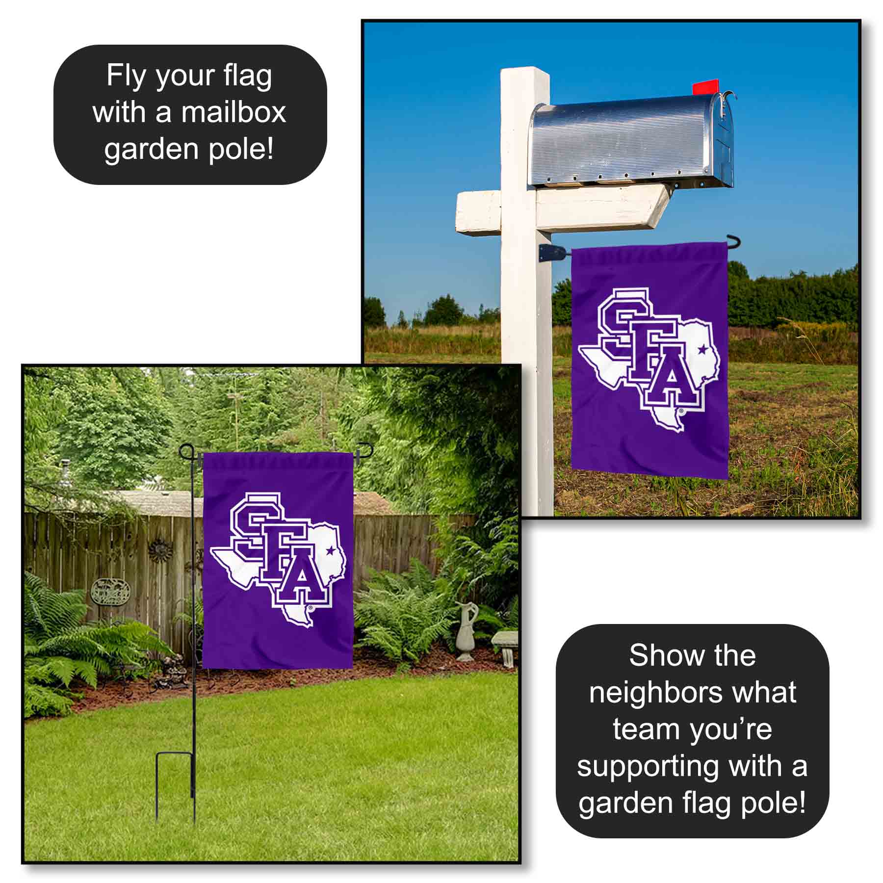 SFA Lumberjacks Garden Flag and Yard Banner