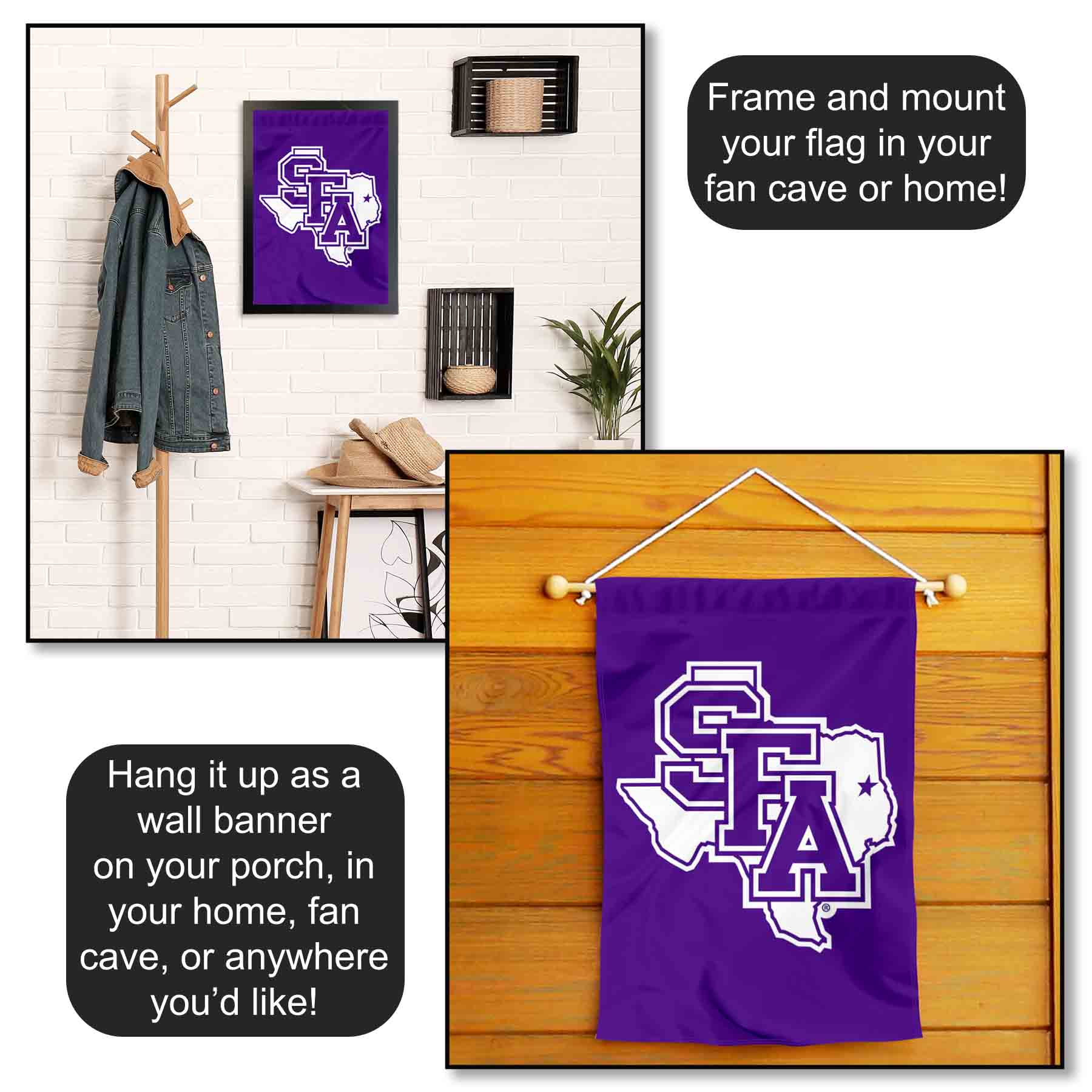 SFA Lumberjacks Garden Flag and Yard Banner