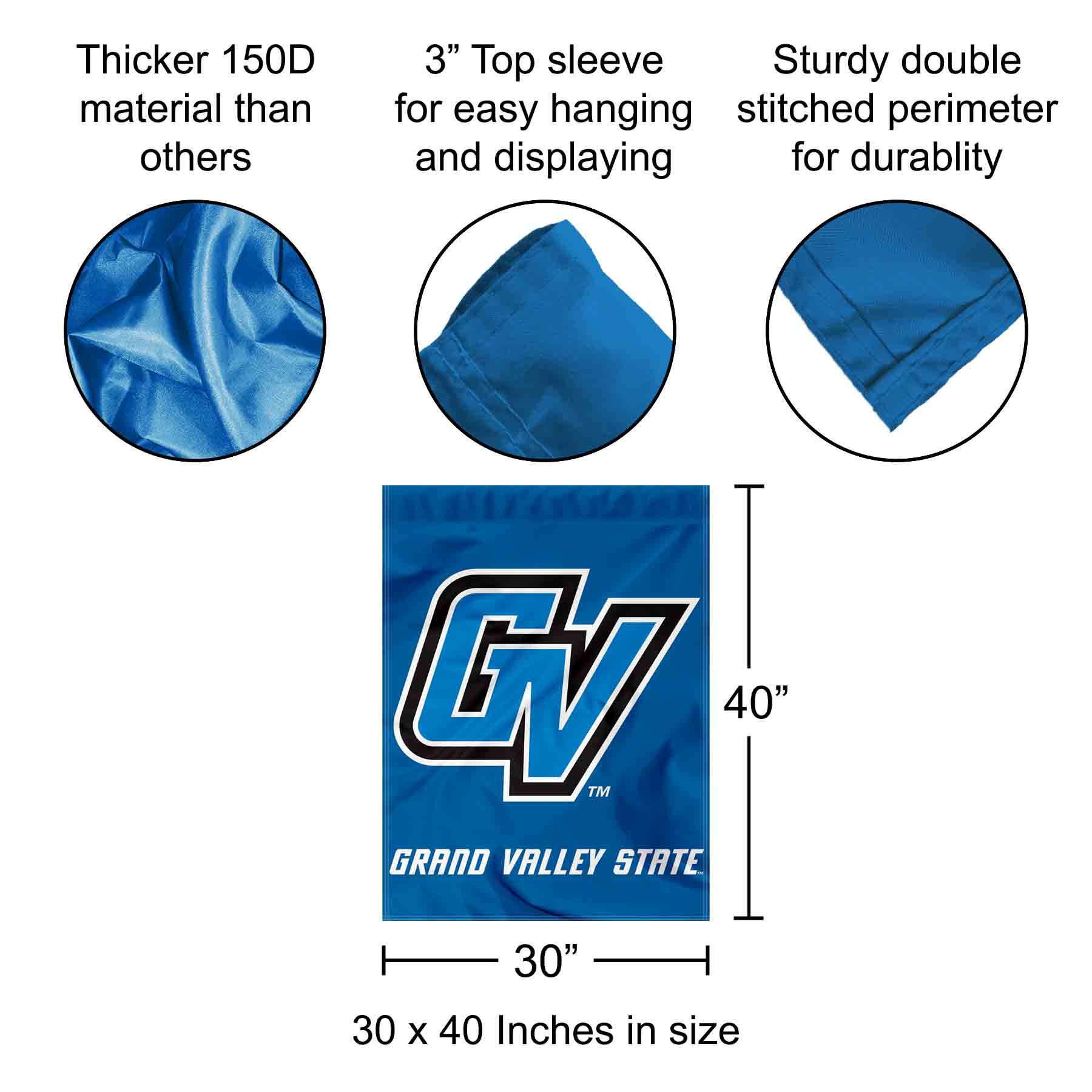 Grand Valley State Banner Flag 816844019616 Ebay