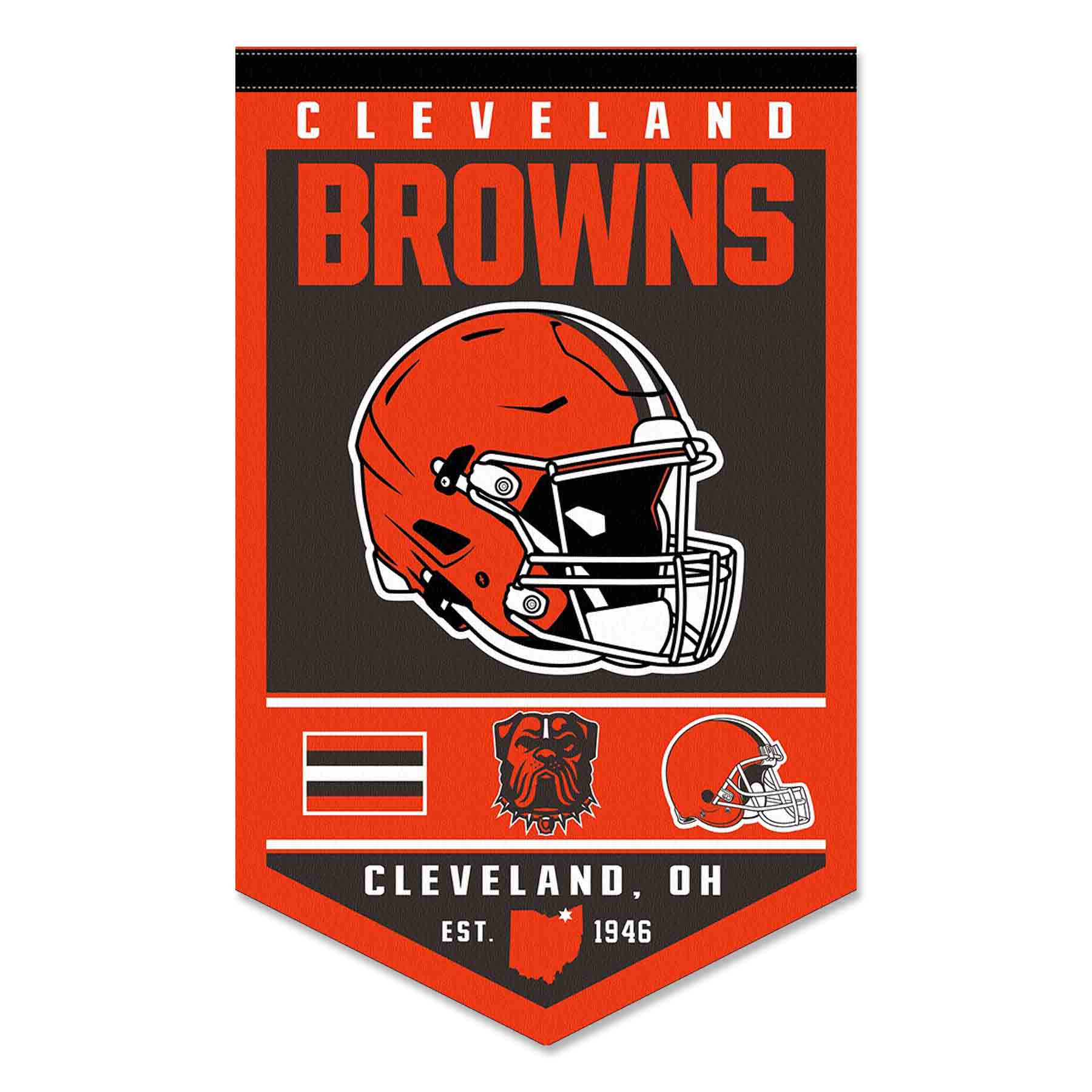 Cleveland Browns Heritage History Logo Banner Flagge - Bild 1 von 5