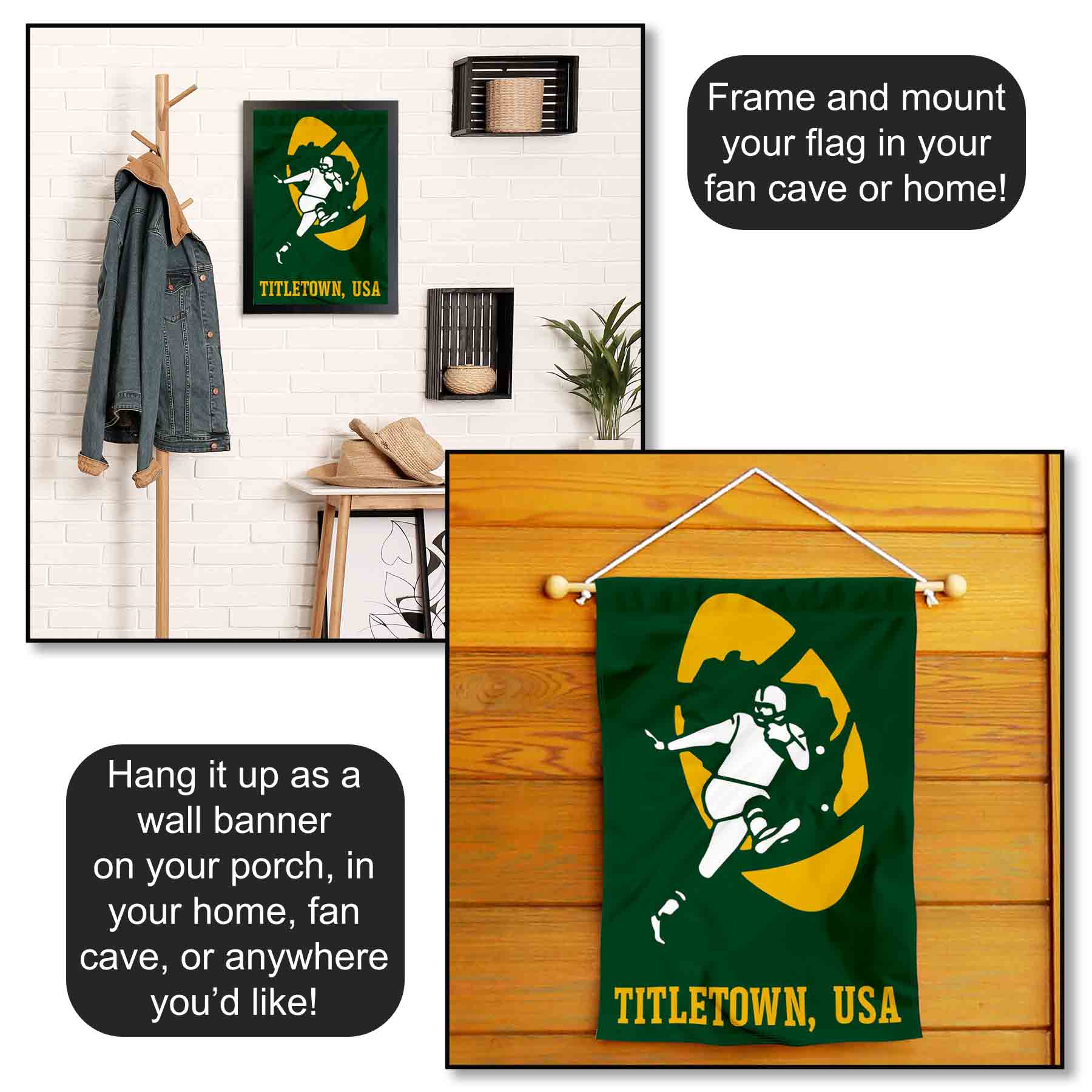 Wincraft Nfl Bandera Green Bay Packers Para Jardín - Decoración Oficial NFL - Doble Cara - 31.75x45.72 Cm Decoración Jardín Equipos Nfl