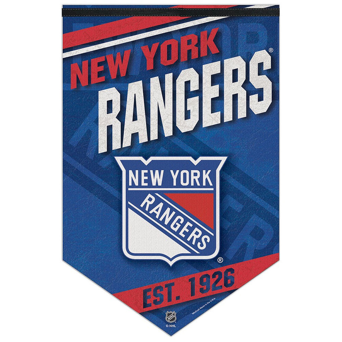 NY Rangers Logo Banner and Wall Hanging - Photo 1 sur 1