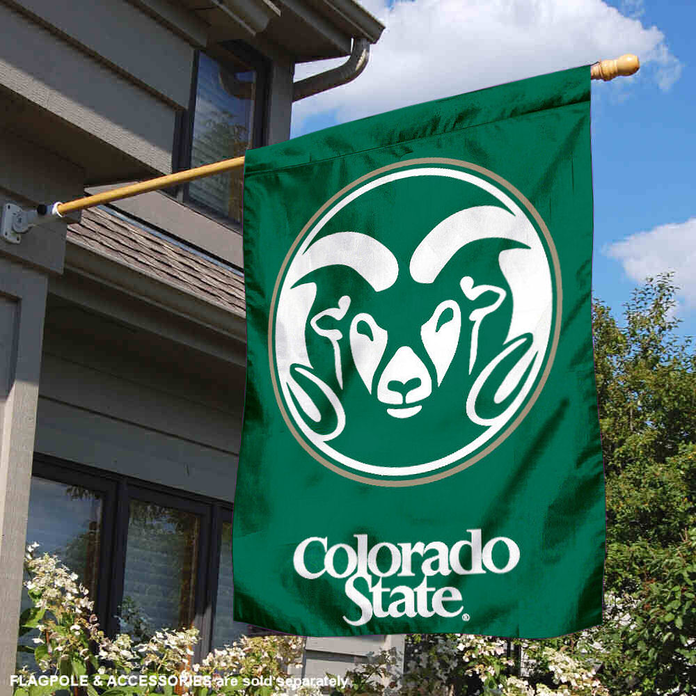 Colorado State Rams CSU University College House Flag 816844010477 eBay
