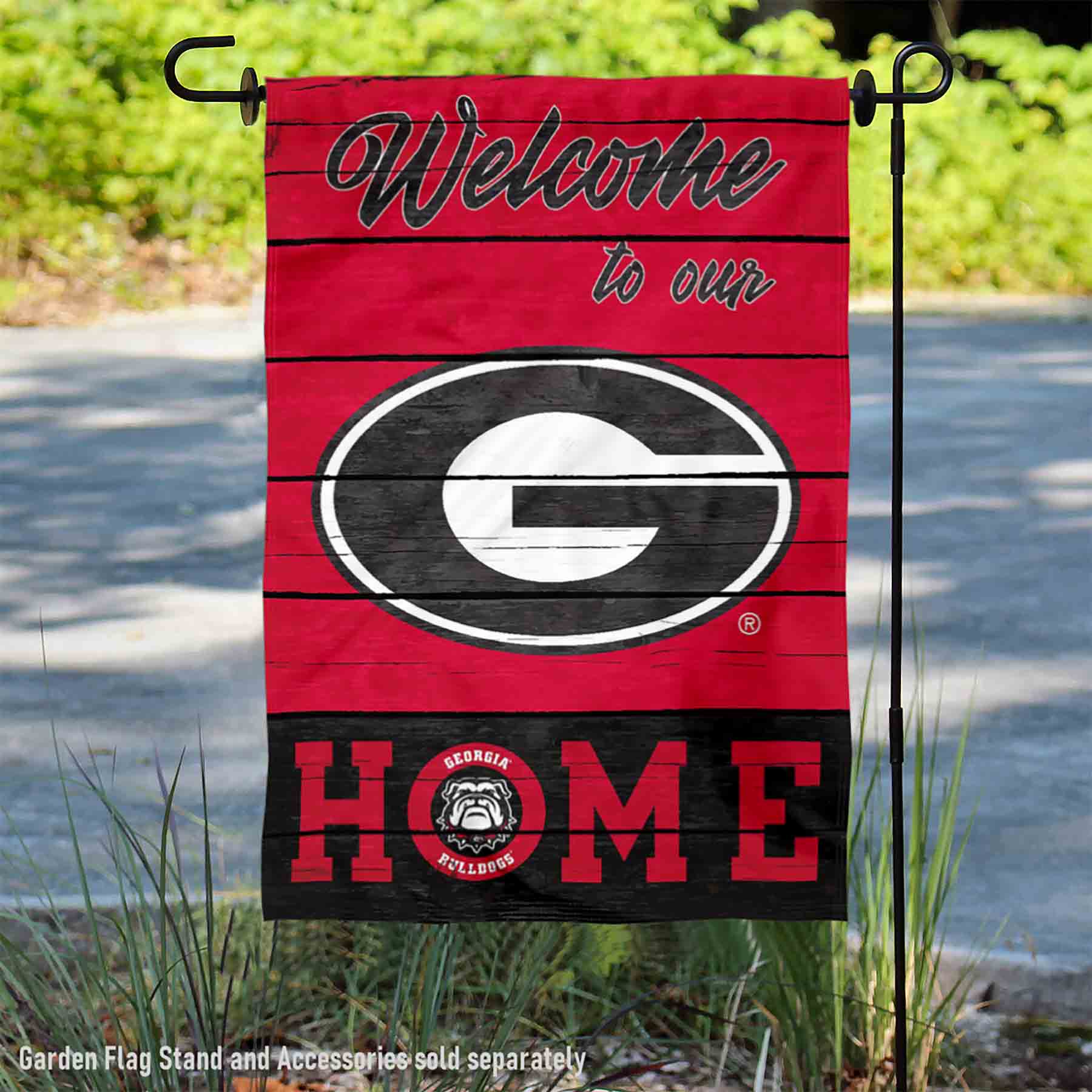 Bandera De Los Georgia Bulldogs De 12 X 18 Pulgadas, Estilo