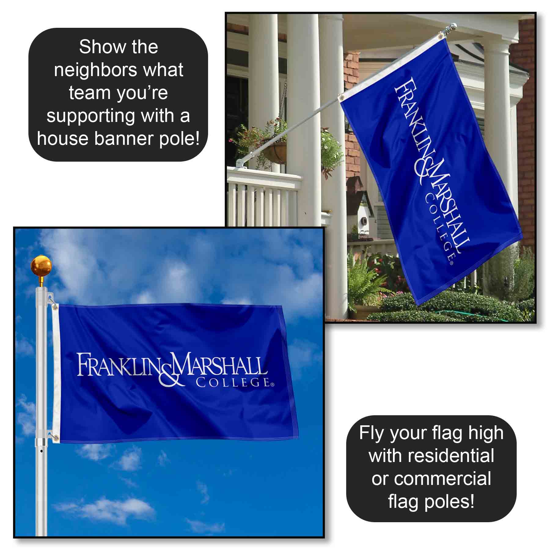 Franklin and Marshall Diplomats Flag Large 3x5 848267044661 eBay