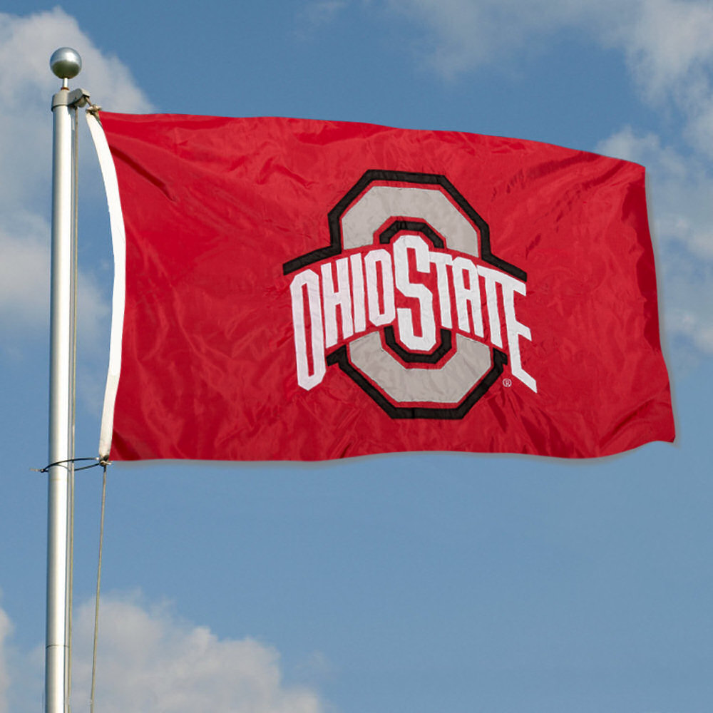 OSU Buckeyes Banner Flag Ohio State Double Sided 646144102202 | eBay