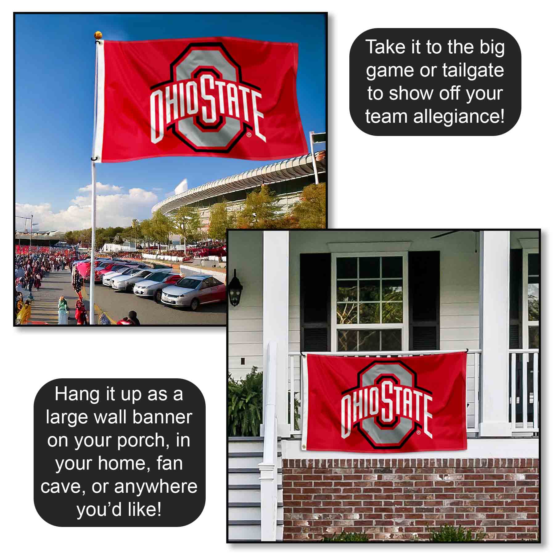 OSU Buckeyes Flag for sale online